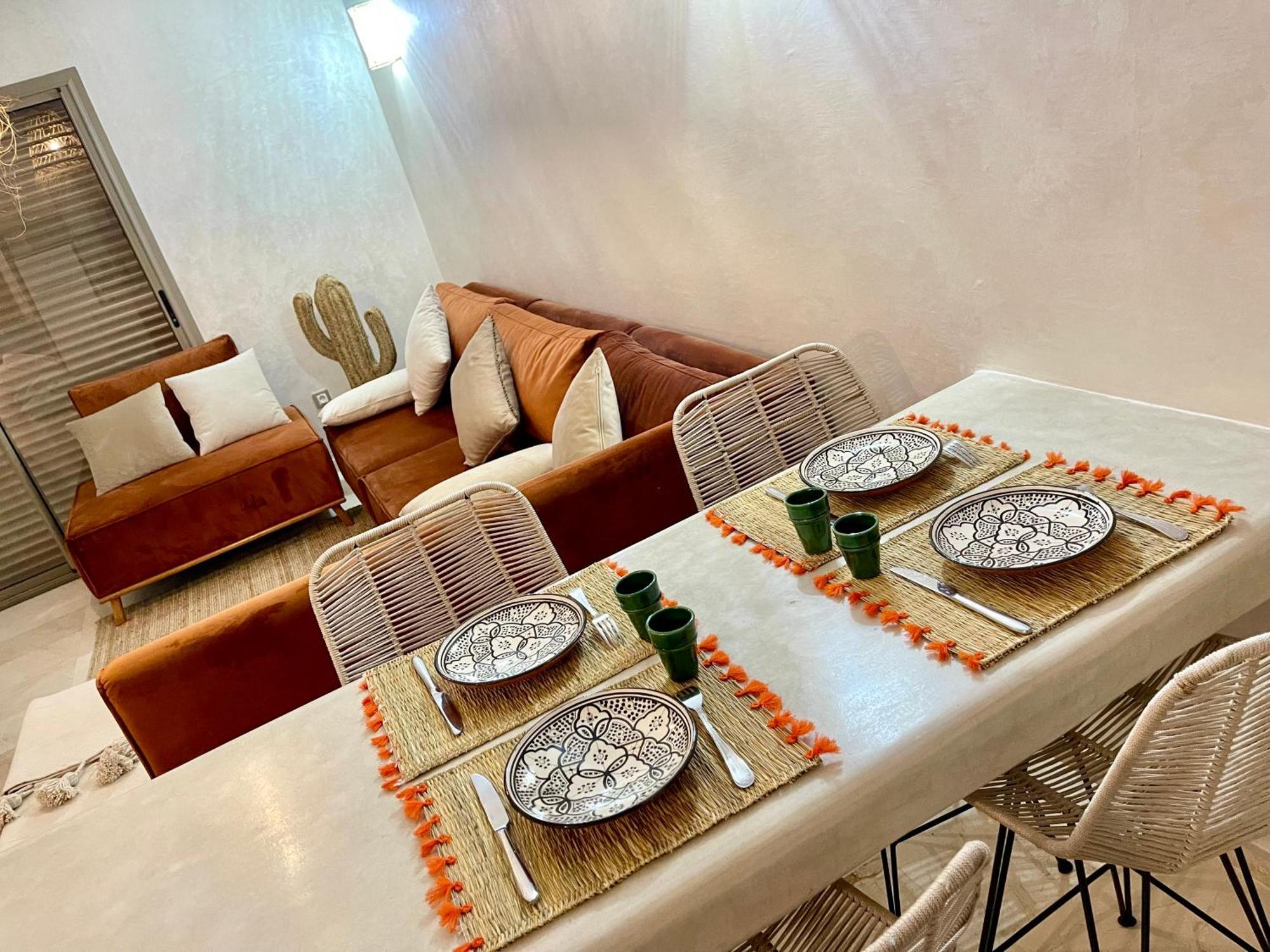 Pearl Garden Cozy Panoramic Charming Sunny Terrace Piscine Marrakesh