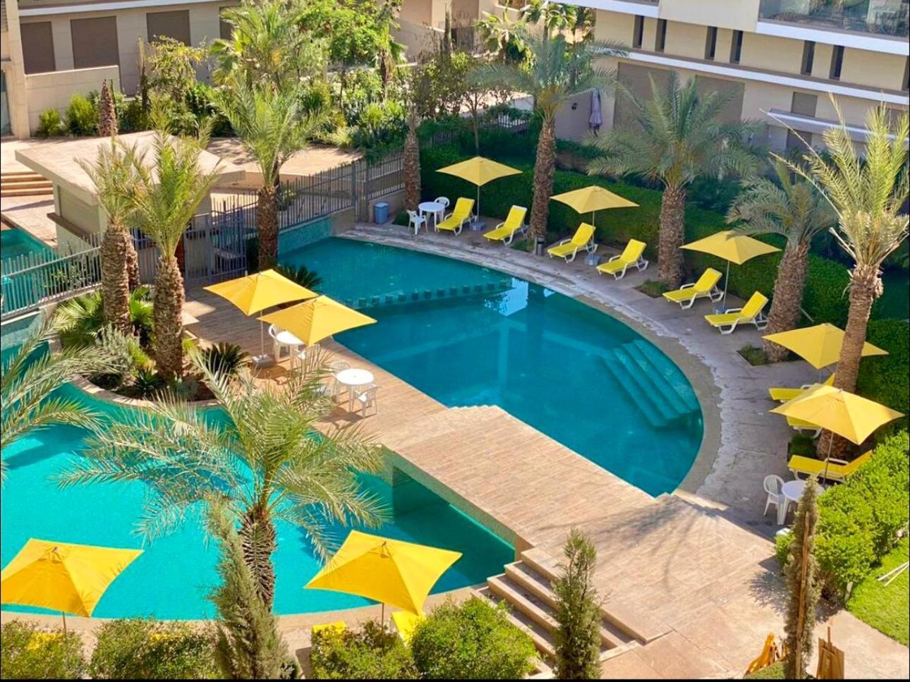 Pearl Garden Cozy Panoramic Charming Sunny Terrace Piscine Appartement Marrakesh