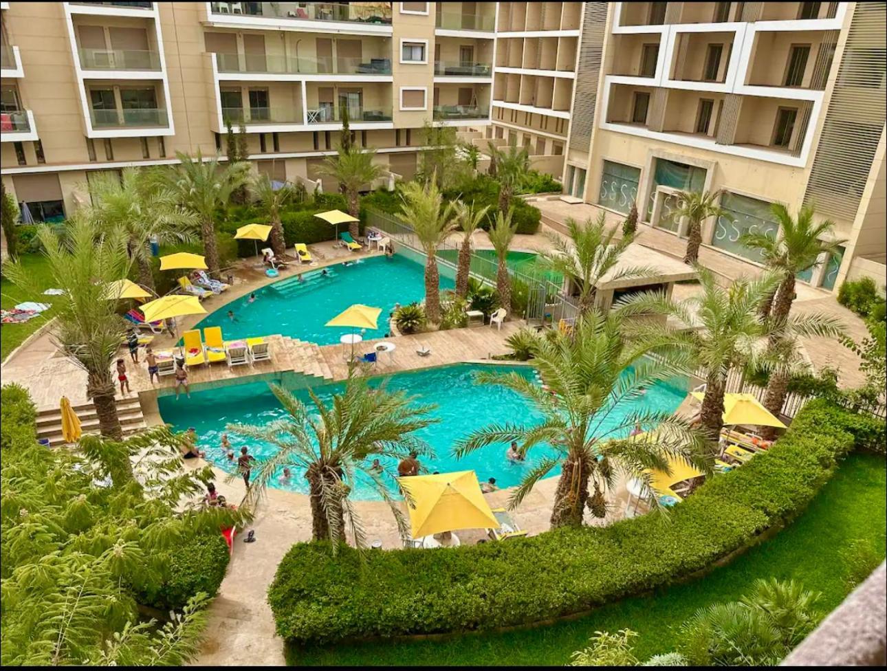 Appartement Pearl Garden Cozy Panoramic Charming Sunny Terrace Piscine Marrakesh